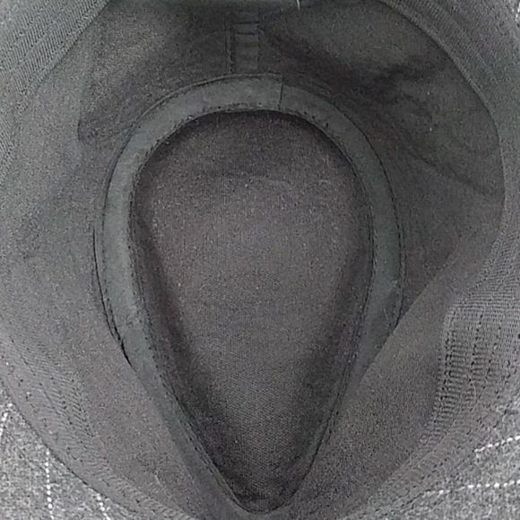 GRANULE GRAY PINSTRIPE WOOL BLEND FEDORA HAT - Picture 7 of 14